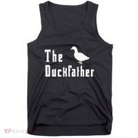 The Duckfather Funny Duck Father Dad Humor Fathers Day Tank Top thumb 0