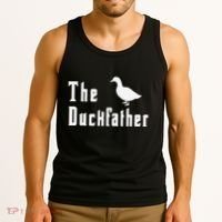 The Duckfather Funny Duck Father Dad Humor Fathers Day Tank Top thumb 3
