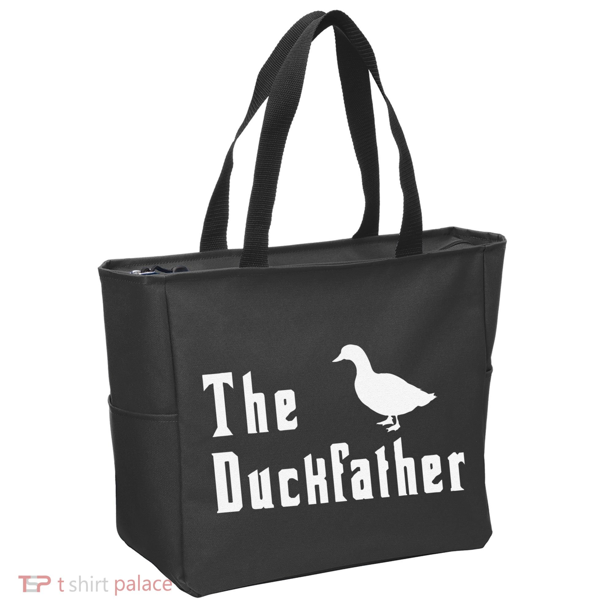 The Duckfather Funny Duck Father Dad Humor Fathers Day Tote Bag