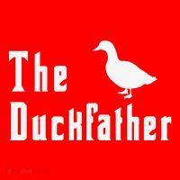 The Duckfather Funny Duck Father Dad Humor Fathers Day Santa Hat thumb 1