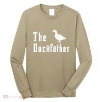 The Duckfather Funny Duck Father Dad Humor Fathers Day Long Sleeve Shirt thumb 0