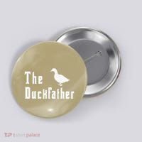 The Duckfather Funny Duck Father Dad Humor Fathers Day Button thumb 0
