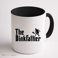 The Dinkfather Funny Pickleball Coffee Mug thumb 1