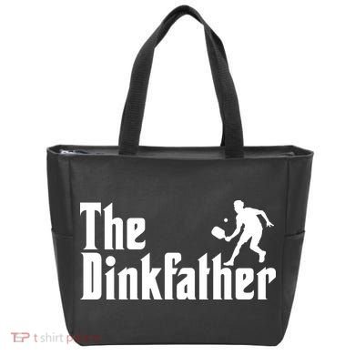 The Dinkfather Funny Pickleball Tote Bag