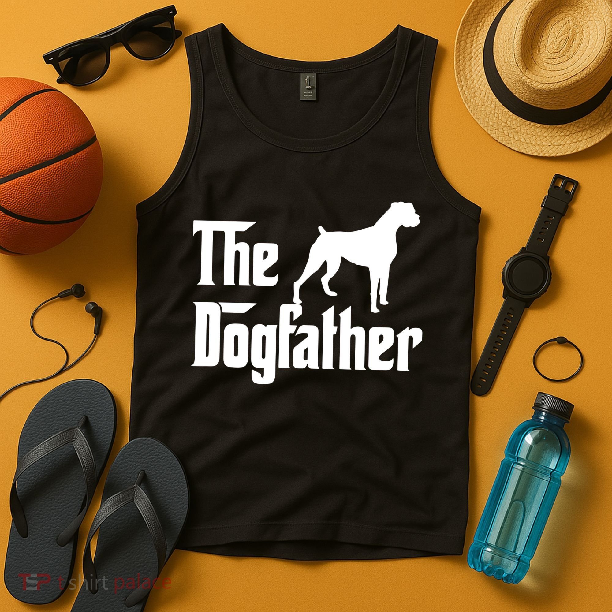 The Dog Father T Boxer Dog Lover Gift For Men Dad Tank Top