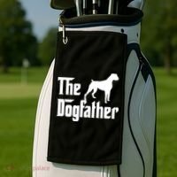 The Dog Father T Boxer Dog Lover Gift For Men Dad Golf Towel thumb 2