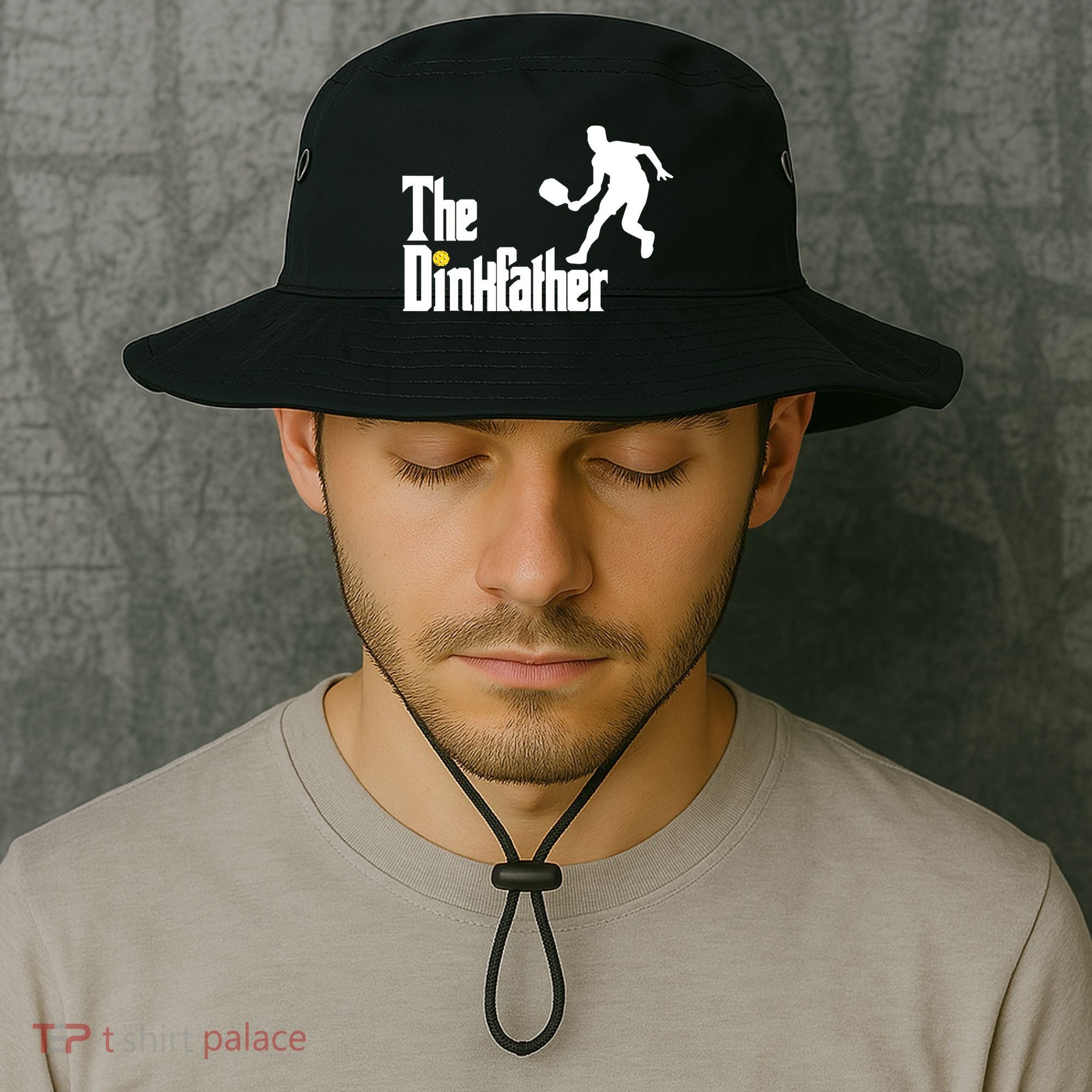 The Dink Father Pickleball Dad Funny Pickleball Bucket Hat