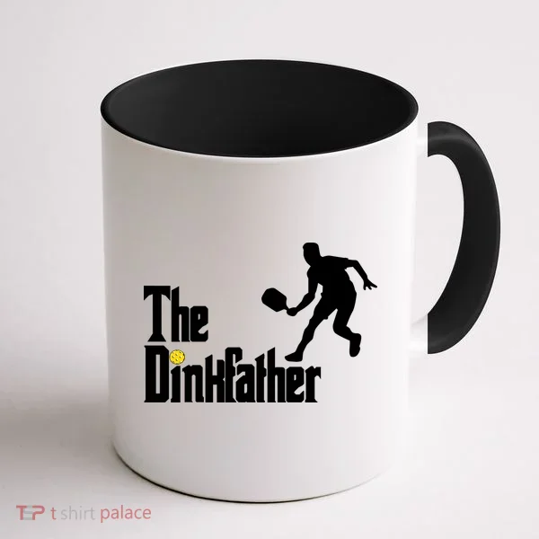 The Dink Father Pickleball Dad Funny Pickleball Coffee Mug