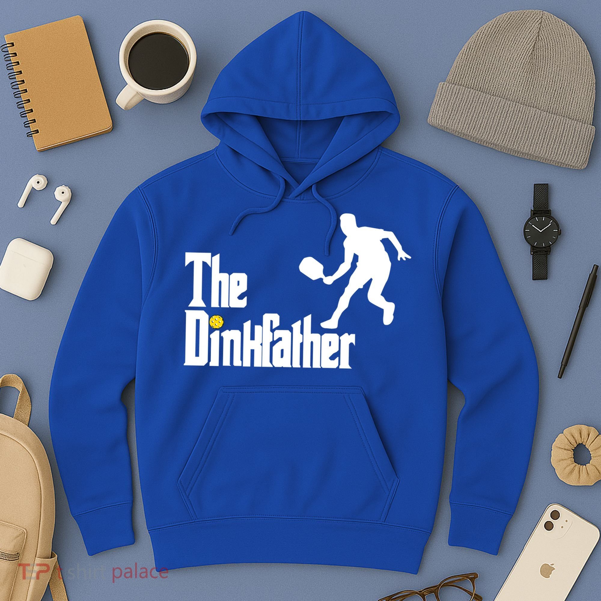 The Dink Father Pickleball Dad Funny Pickleball Hoodie