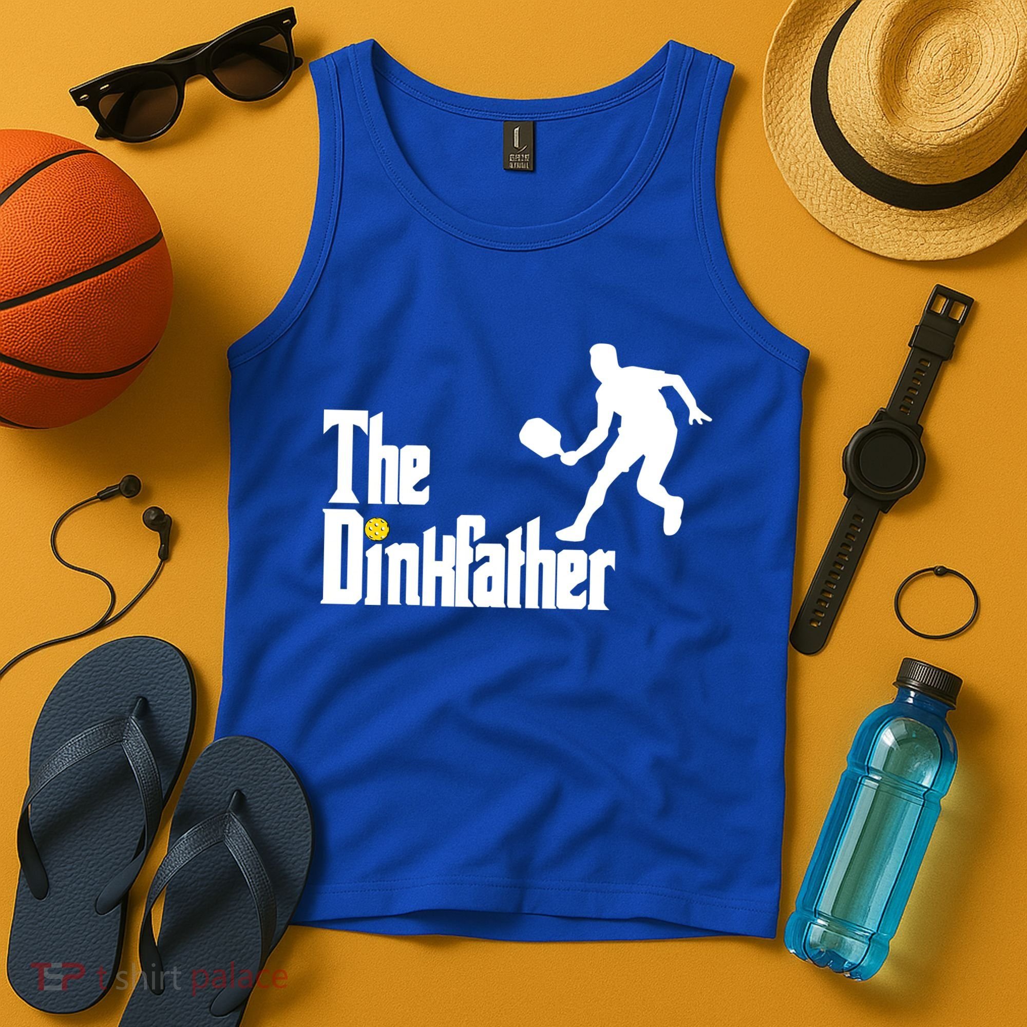 The Dink Father Pickleball Dad Funny Pickleball Tank Top