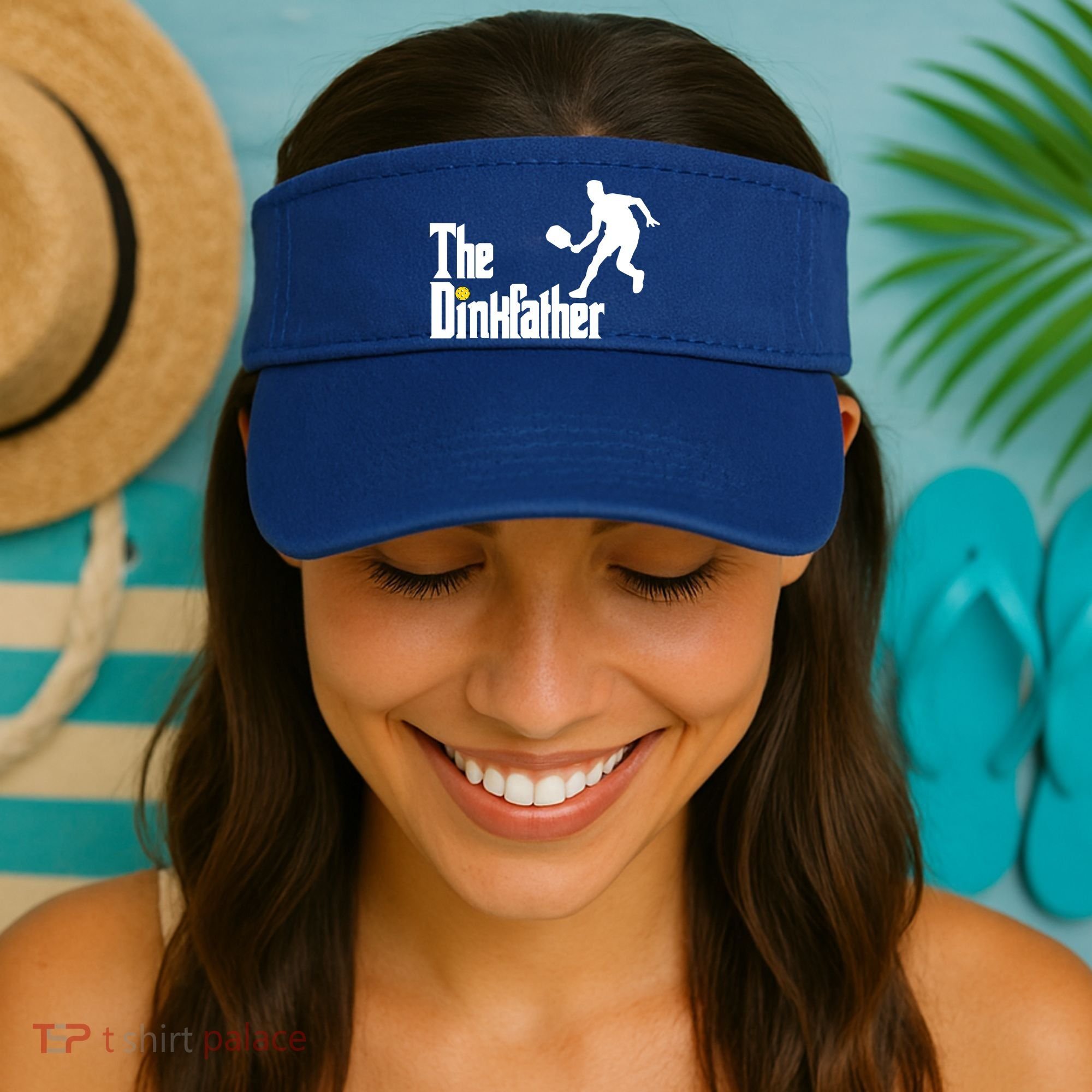 The Dink Father Pickleball Dad Funny Pickleball Visor