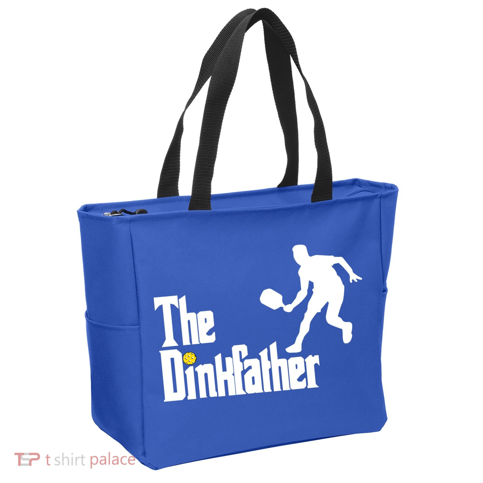 The Dink Father Pickleball Dad Funny Pickleball Tote Bag