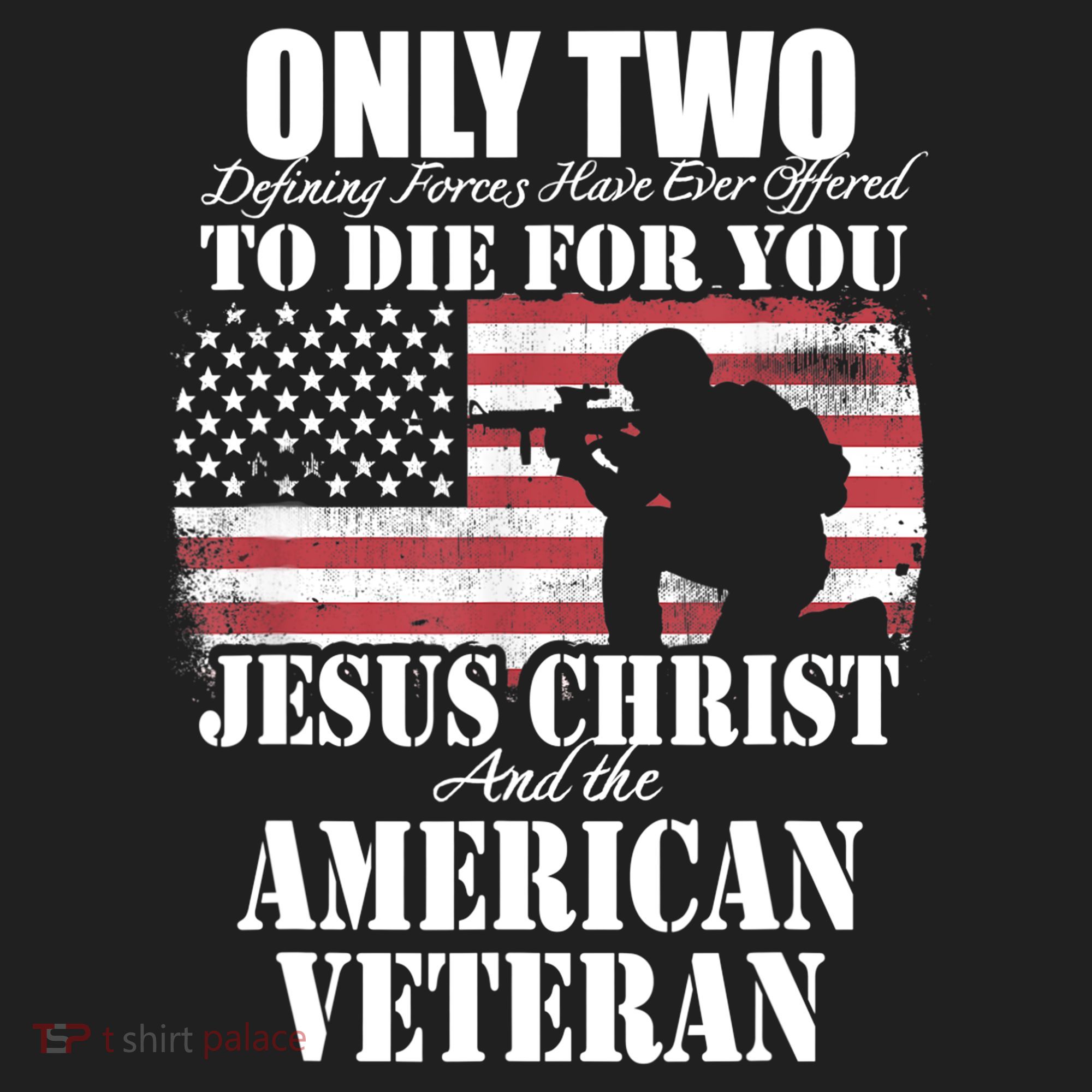 Two Died For You Jesus And American Gift Memorial Gift Comfort Colors Boxy T-Shirt