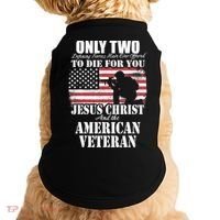 Two Died For You Jesus And American Gift Memorial Gift Doggie Tank thumb 0