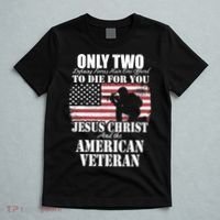 Two Died For You Jesus And American Gift Memorial Gift T-Shirt thumb 5