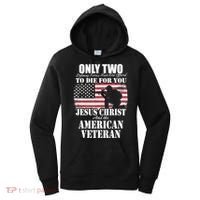 Two Died For You Jesus And American Gift Memorial Gift Women's Hoodie thumb 0