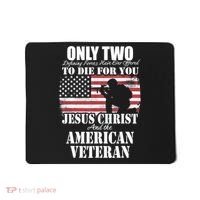 Two Died For You Jesus And American Gift Memorial Gift Mousepad thumb 0