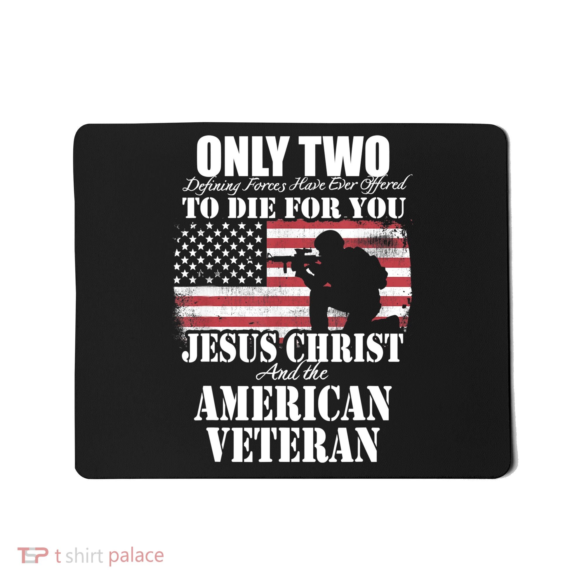 Two Died For You Jesus And American Gift Memorial Gift Mousepad