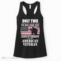 Two Died For You Jesus And American Gift Memorial Gift Women's Tank Top thumb 0