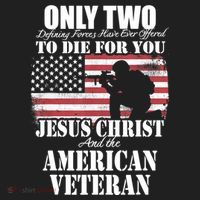 Two Died For You Jesus And American Gift Memorial Gift Hat thumb 2
