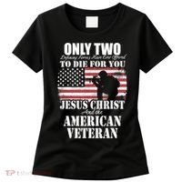 Two Died For You Jesus And American Gift Memorial Gift Women's T-Shirt thumb 0