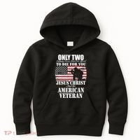 Two Died For You Jesus And American Gift Memorial Gift Kids Hoodie thumb 0