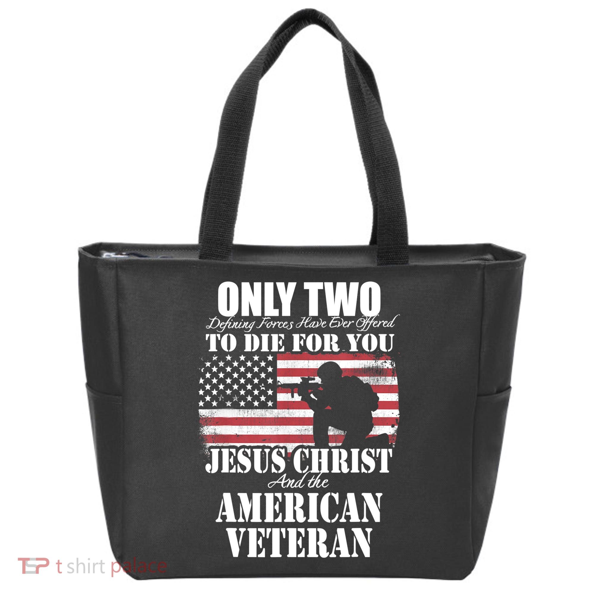 Two Died For You Jesus And American Gift Memorial Gift Tote Bag