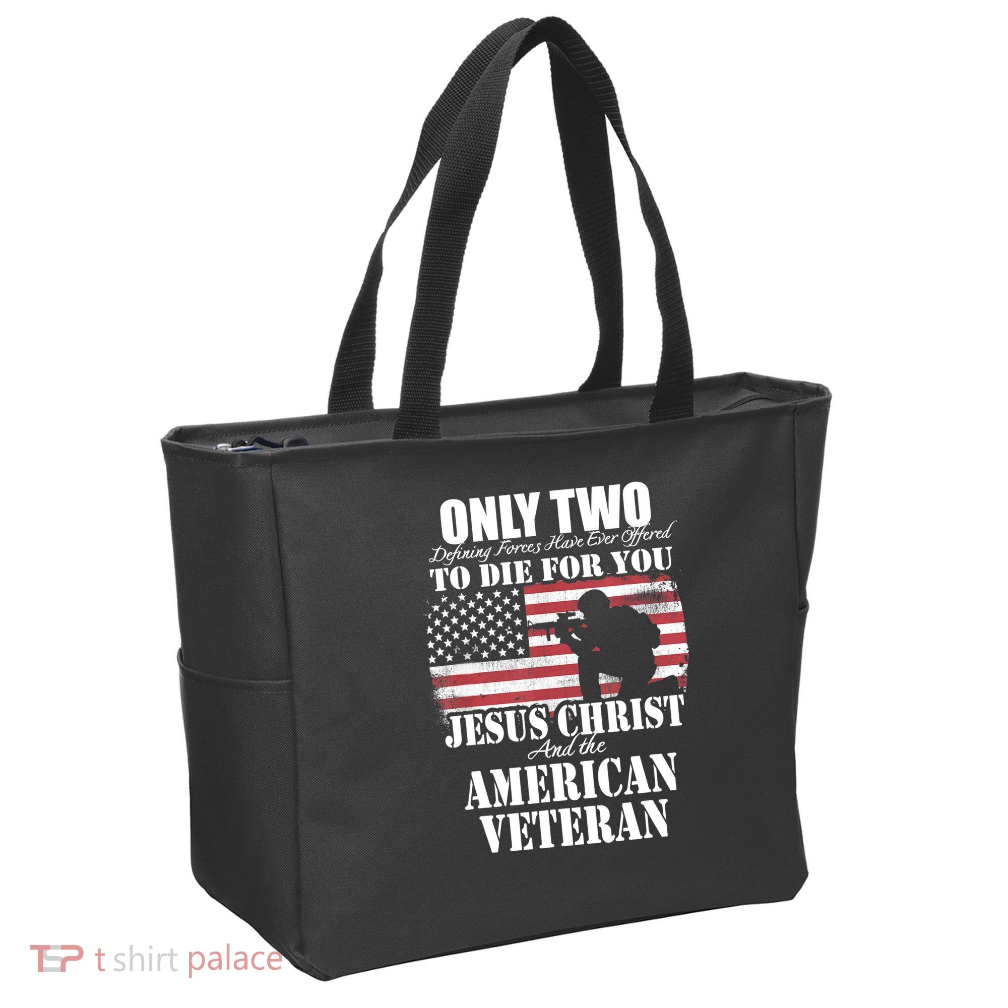 Two Died For You Jesus And American Gift Memorial Gift Tote Bag