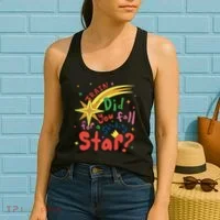 Train Did For You Fall Shooting Star Saying Women's Tank Top thumb 2