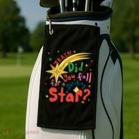 Train Did For You Fall Shooting Star Saying Golf Towel thumb 2