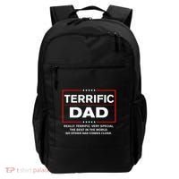 Terrific Dad Funny Donald Trump Fathers Day Gift Backpack thumb 0