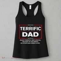 Terrific Dad Funny Donald Trump Fathers Day Gift Women's Tank Top thumb 3