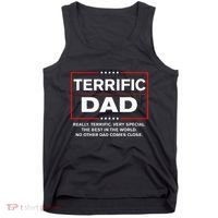 Terrific Dad Funny Donald Trump Fathers Day Gift Tank Top thumb 0
