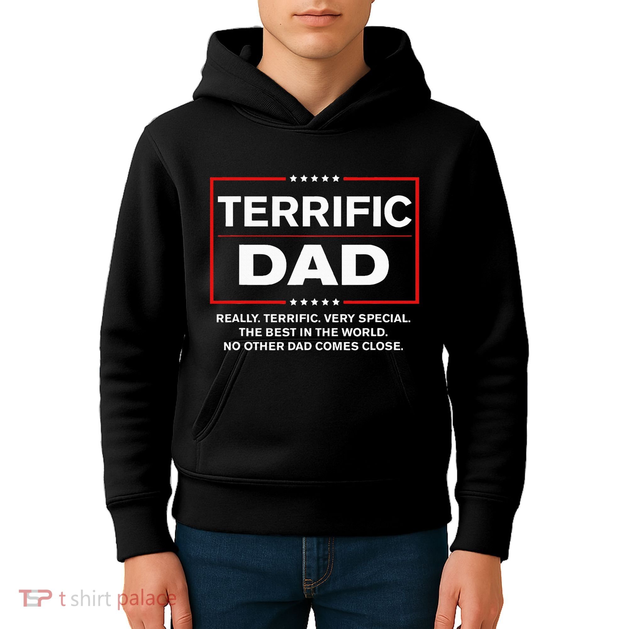 Terrific Dad Funny Donald Trump Fathers Day Gift Kids Hoodie