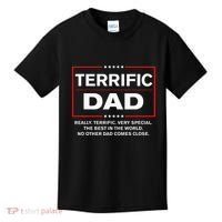 Terrific Dad Funny Donald Trump Fathers Day Gift Kids T-Shirt thumb 0