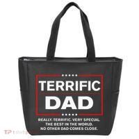 Terrific Dad Funny Donald Trump Fathers Day Gift Tote Bag thumb 0