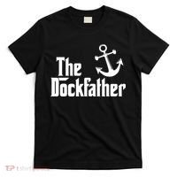 The Dockfather Funny Boating Fishing Boat Dad Captain Boater T-Shirt thumb 0