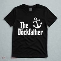 The Dockfather Funny Boating Fishing Boat Dad Captain Boater T-Shirt thumb 5