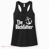 The Dockfather Funny Boating Fishing Boat Dad Captain Boater Women's Tank Top thumb 0