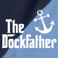 The Dockfather Funny Boating Fishing Boat Dad Captain Boater Raglan Baseball Sleeve Shirt thumb 2