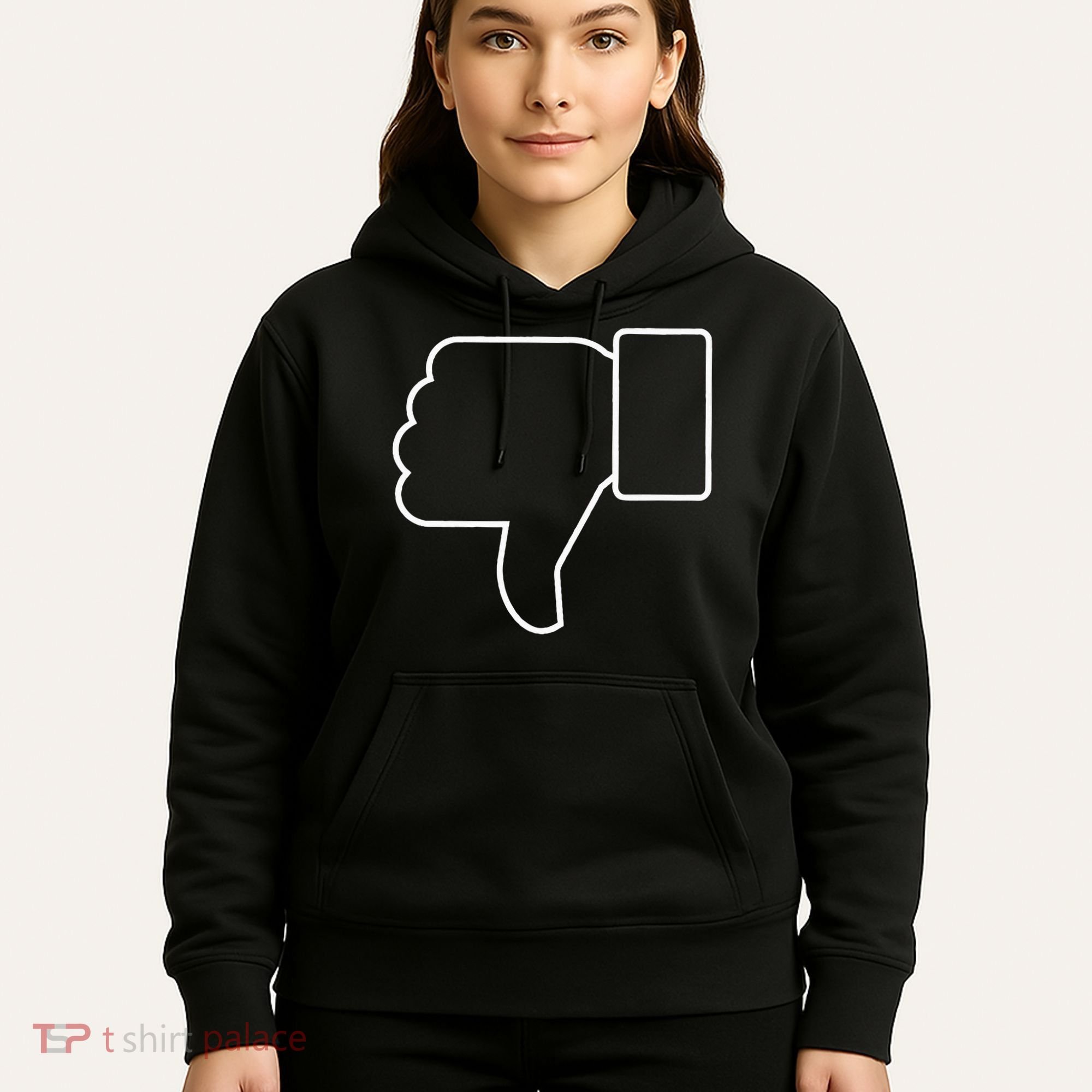 Thumbs Down Funny Jokes Sarcastic Hoodie