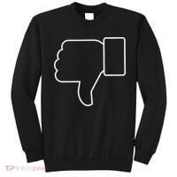 Thumbs Down Funny Jokes Sarcastic Sweatshirt thumb 0