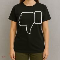 Thumbs Down Funny Jokes Sarcastic T-Shirt thumb 4