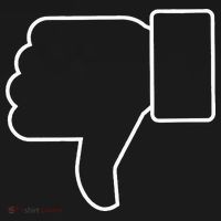 Thumbs Down Funny Jokes Sarcastic T-Shirt thumb 7