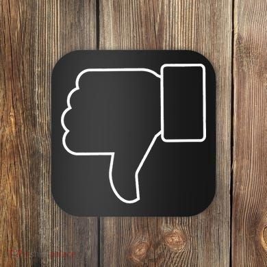 Thumbs Down Funny Jokes Sarcastic Coaster