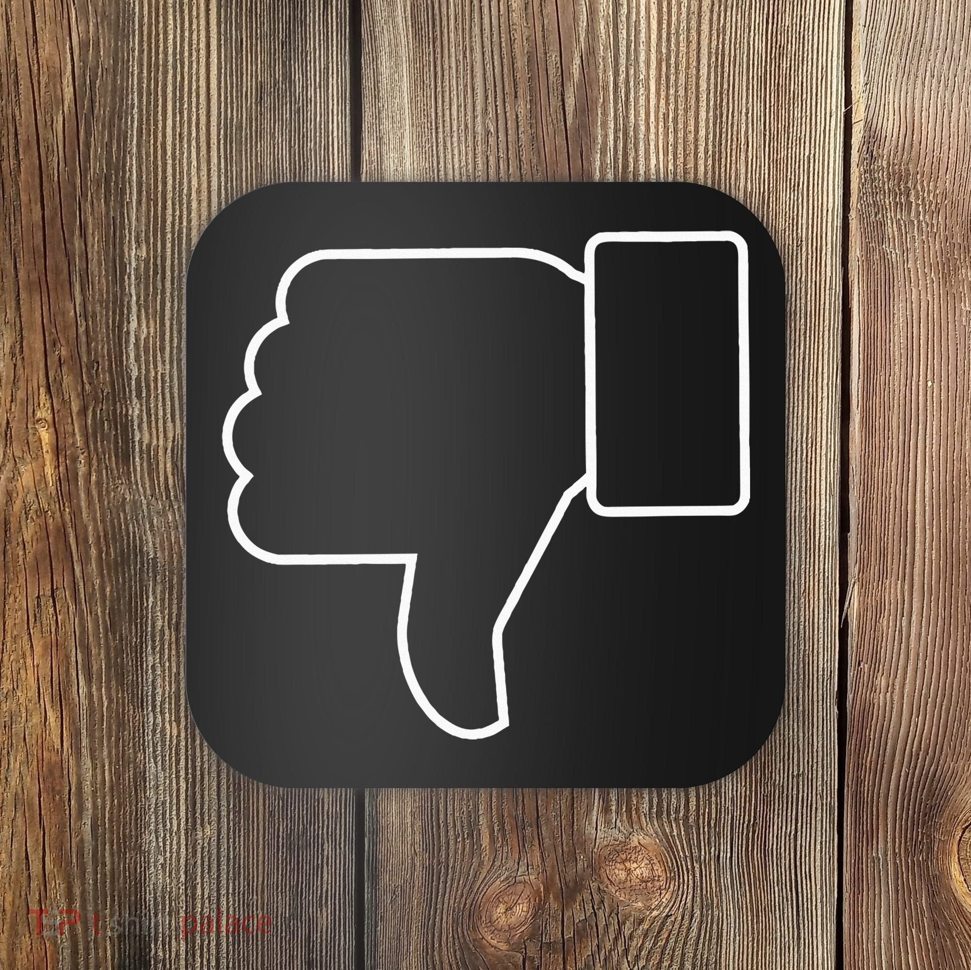 Thumbs Down Funny Jokes Sarcastic Coaster