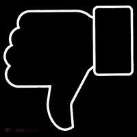 Thumbs Down Funny Jokes Sarcastic Ornament thumb 1