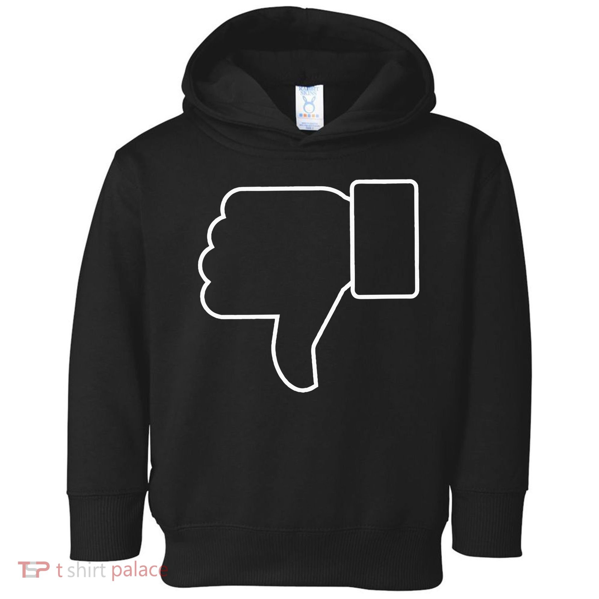 Thumbs Down Funny Jokes Sarcastic Toddler Hoodie