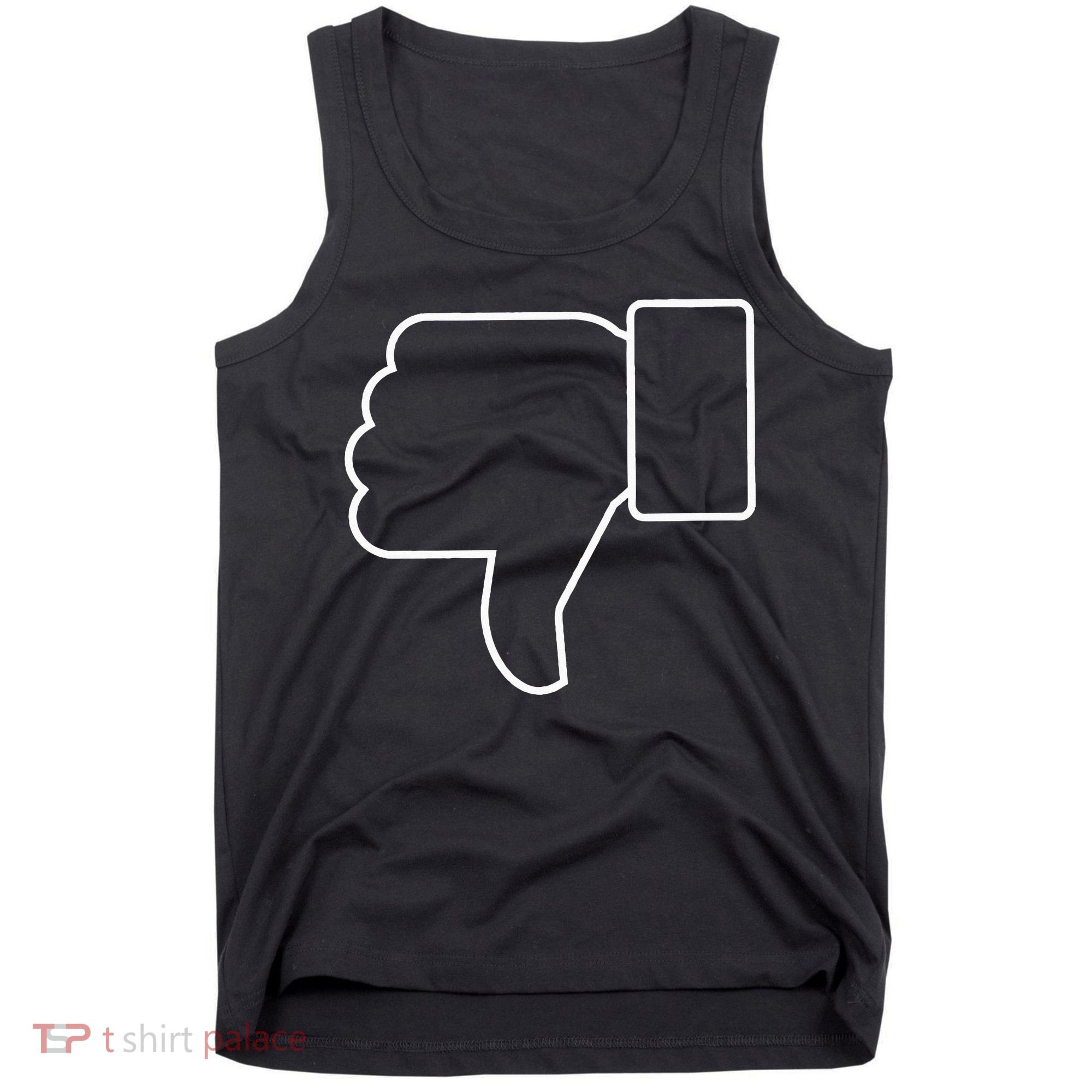 Thumbs Down Funny Jokes Sarcastic Tank Top