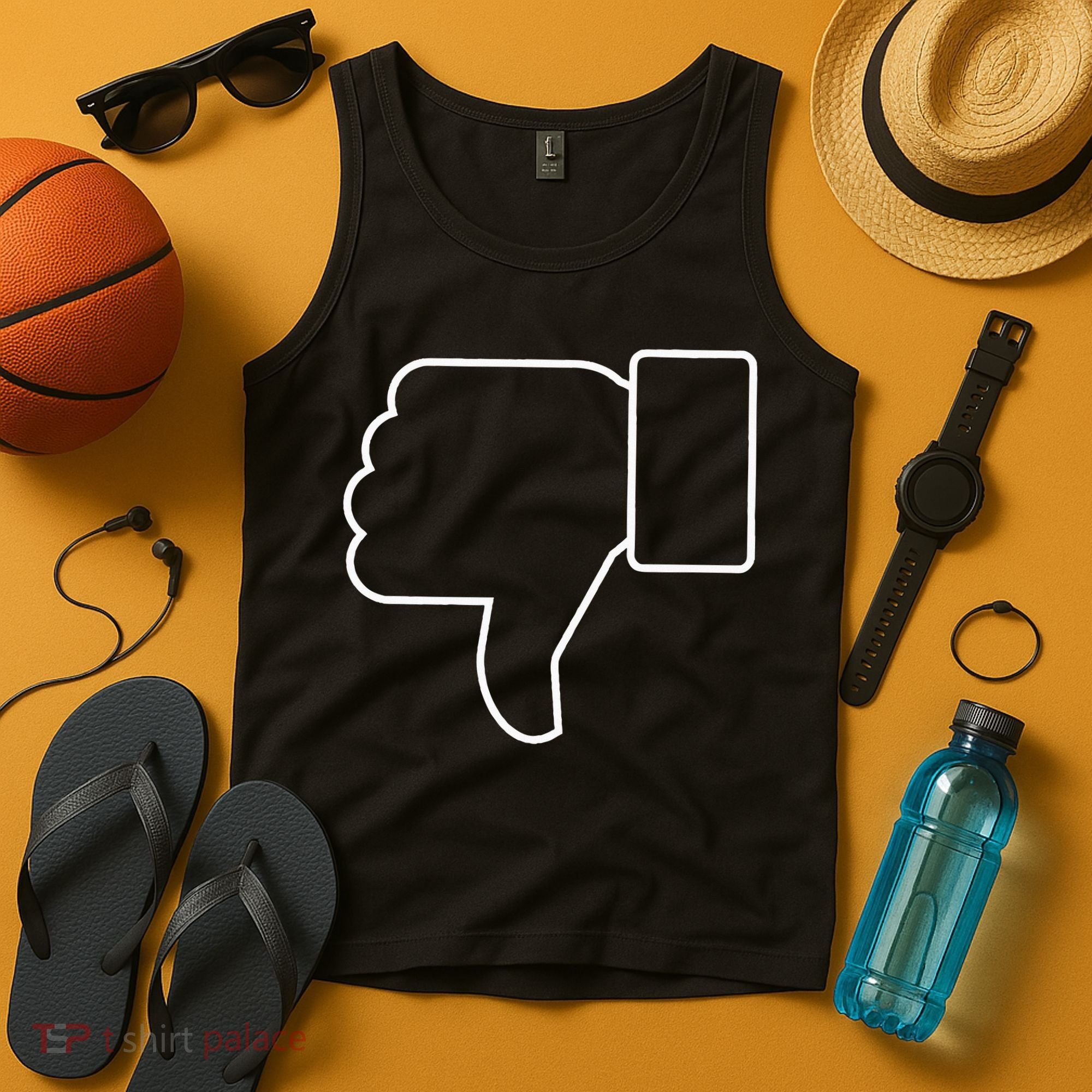 Thumbs Down Funny Jokes Sarcastic Tank Top